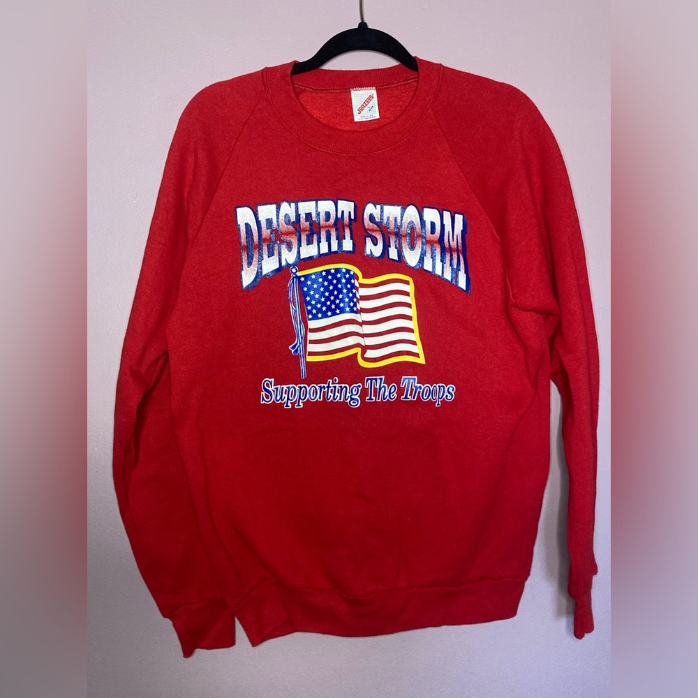 Vintage Desert Storm Red Sweater Men’s size large